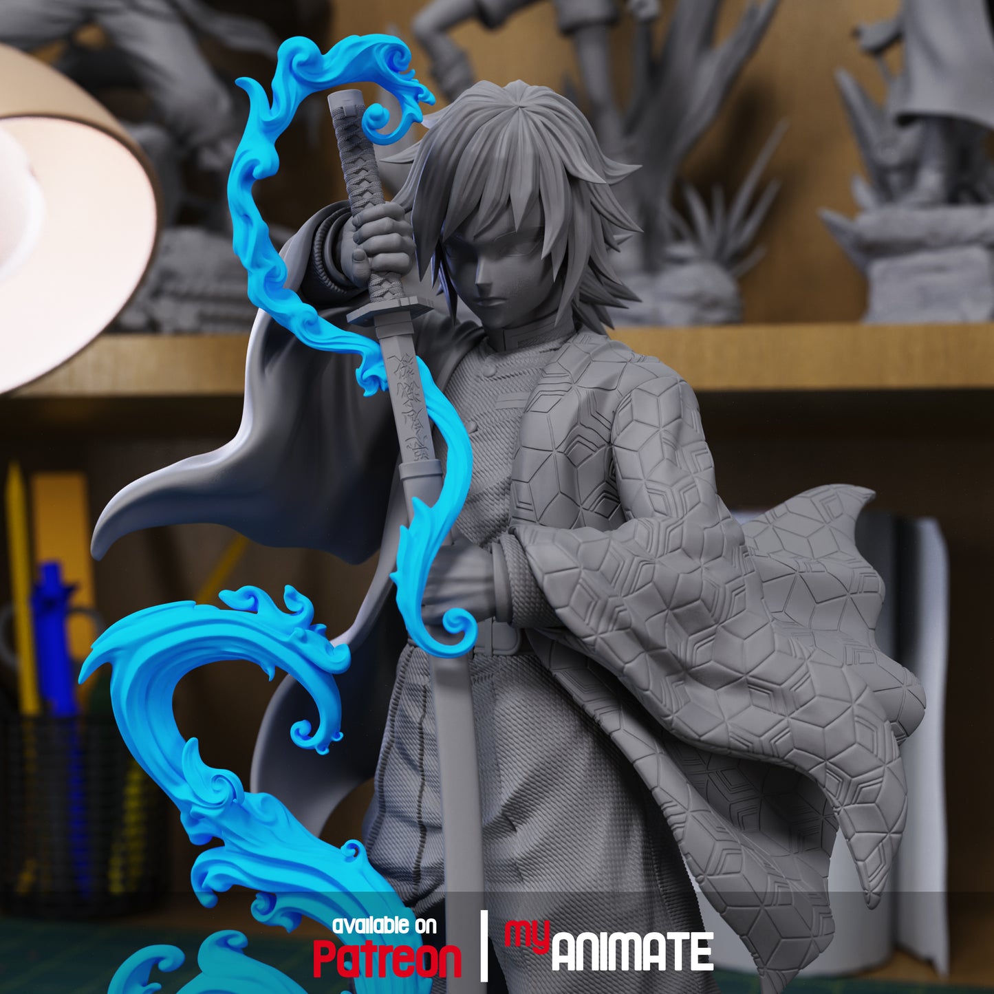 Giyu Tomioka | Demon Slayer | Handcrafted Figure