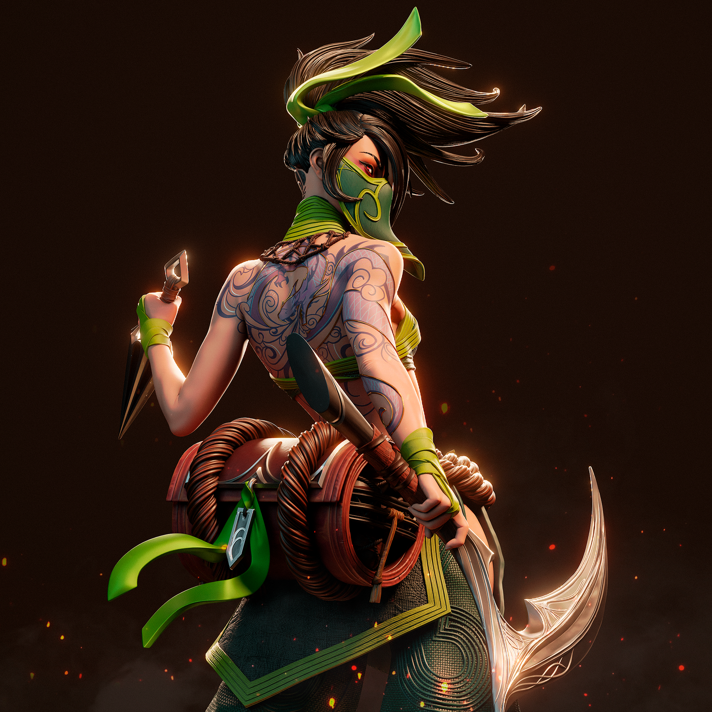 Akali | League of Legends | Handcrafted Figure