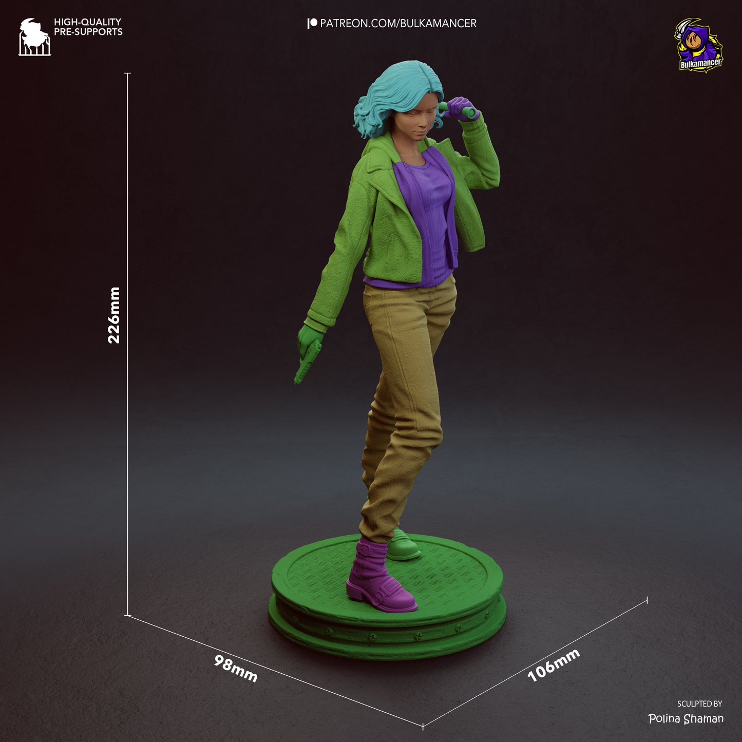 Grace FBI Agent | Survival Horror Game | Handcrafted Figure