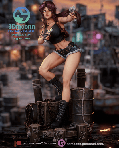 Revy | Black Lagoon | Handcrafted Figure