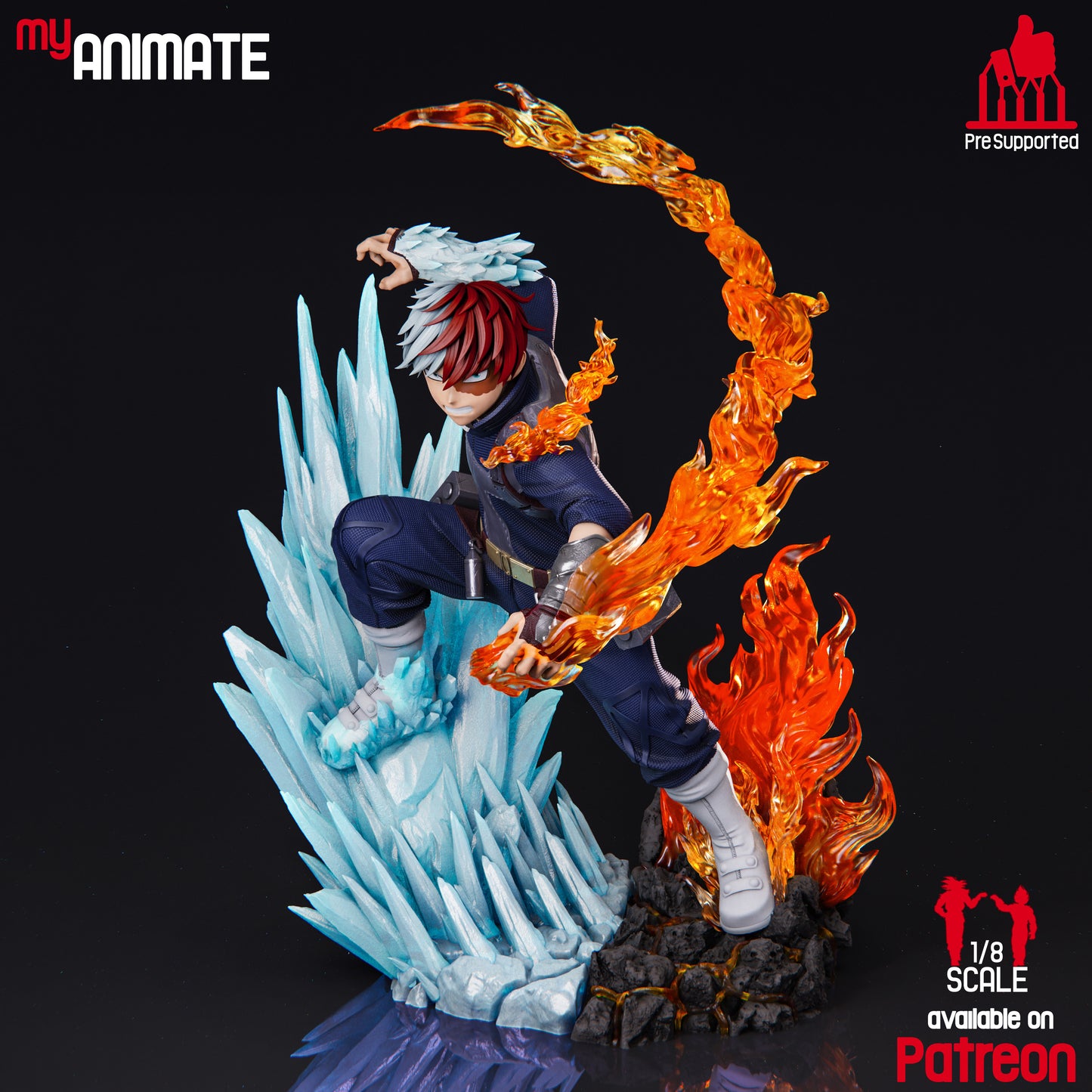 Shoto Todoroki | My Hero Academia | Handcrafted Figure