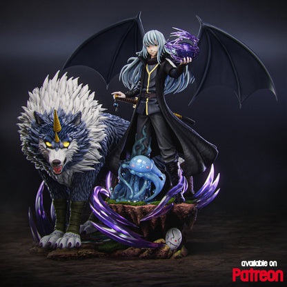 Slime King & Shadow Wolf | Handcrafted Figure