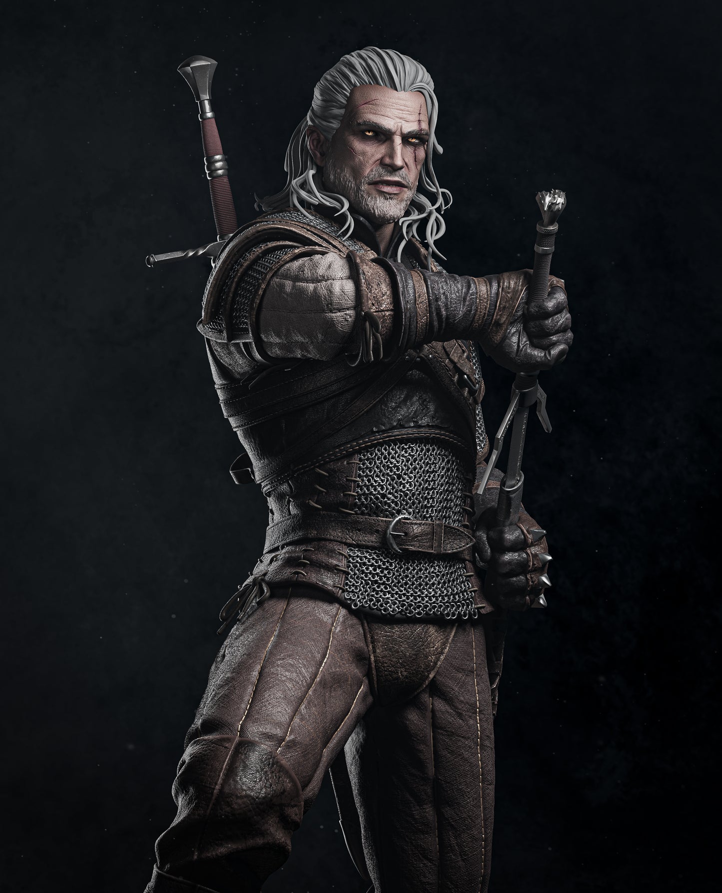Geralt | The Witcher 3 | Handcrafted Figure