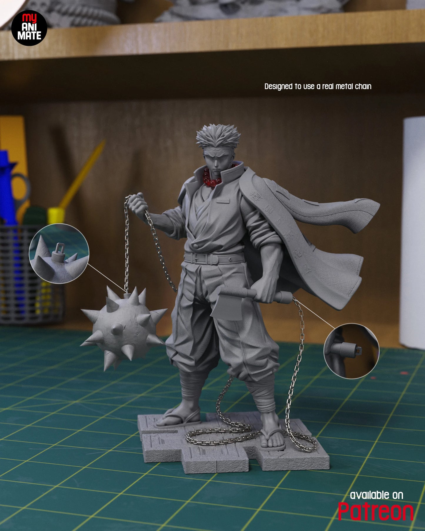 Gyomei | Demon Slayer | Handcrafted Figure