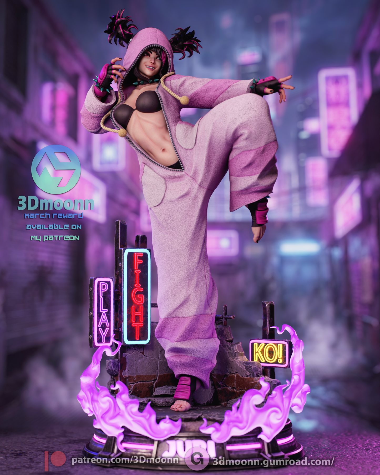 Juri Han | Street Fighter | Handcrafted Figure