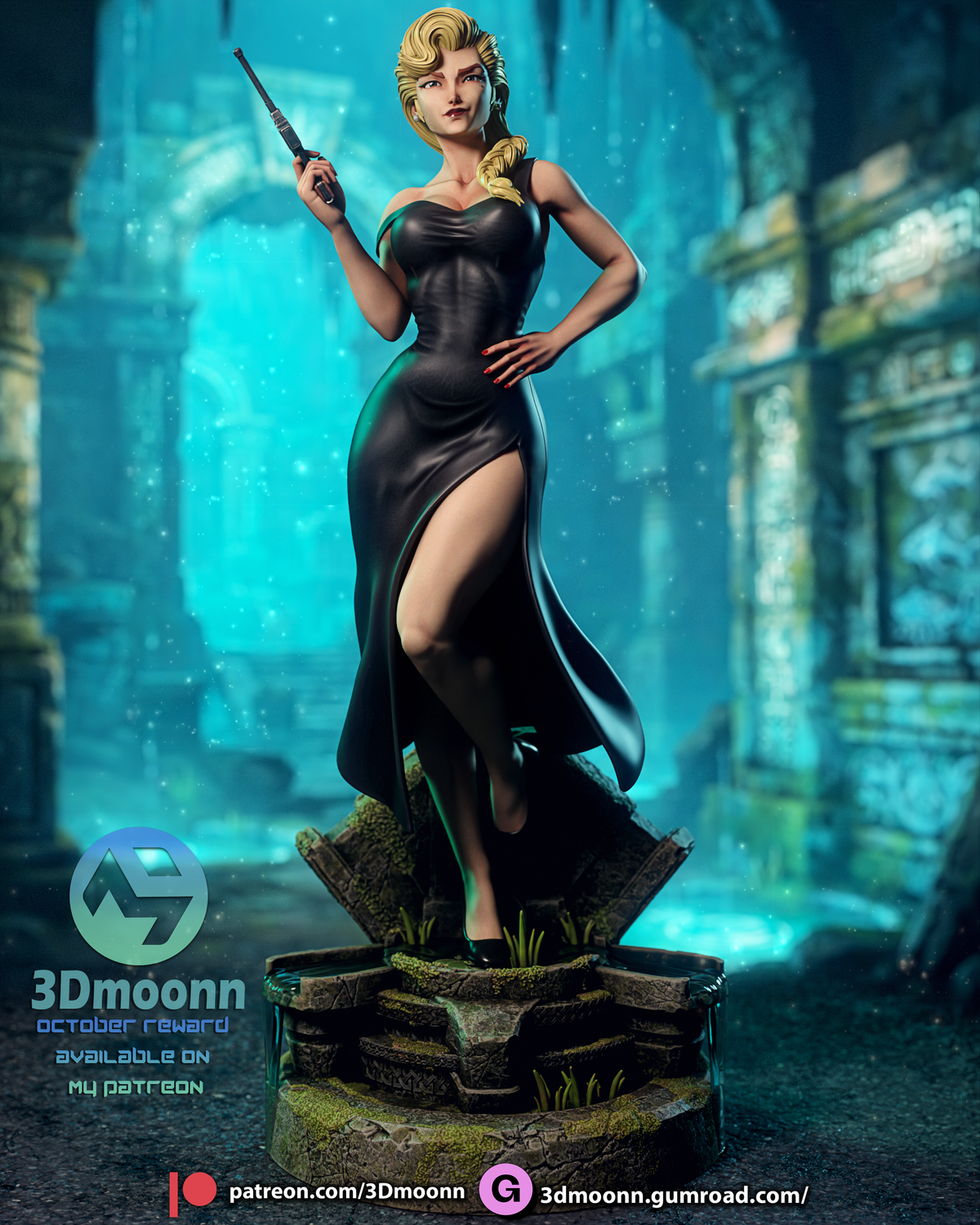 Blonde Expedition Officer | Handcrafted Figure