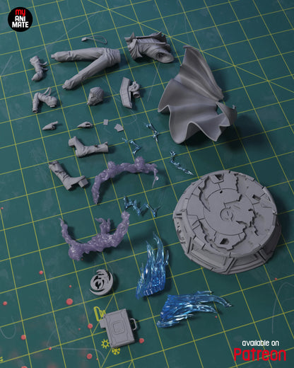 White Dragon Duelist | Handcrafted Figure