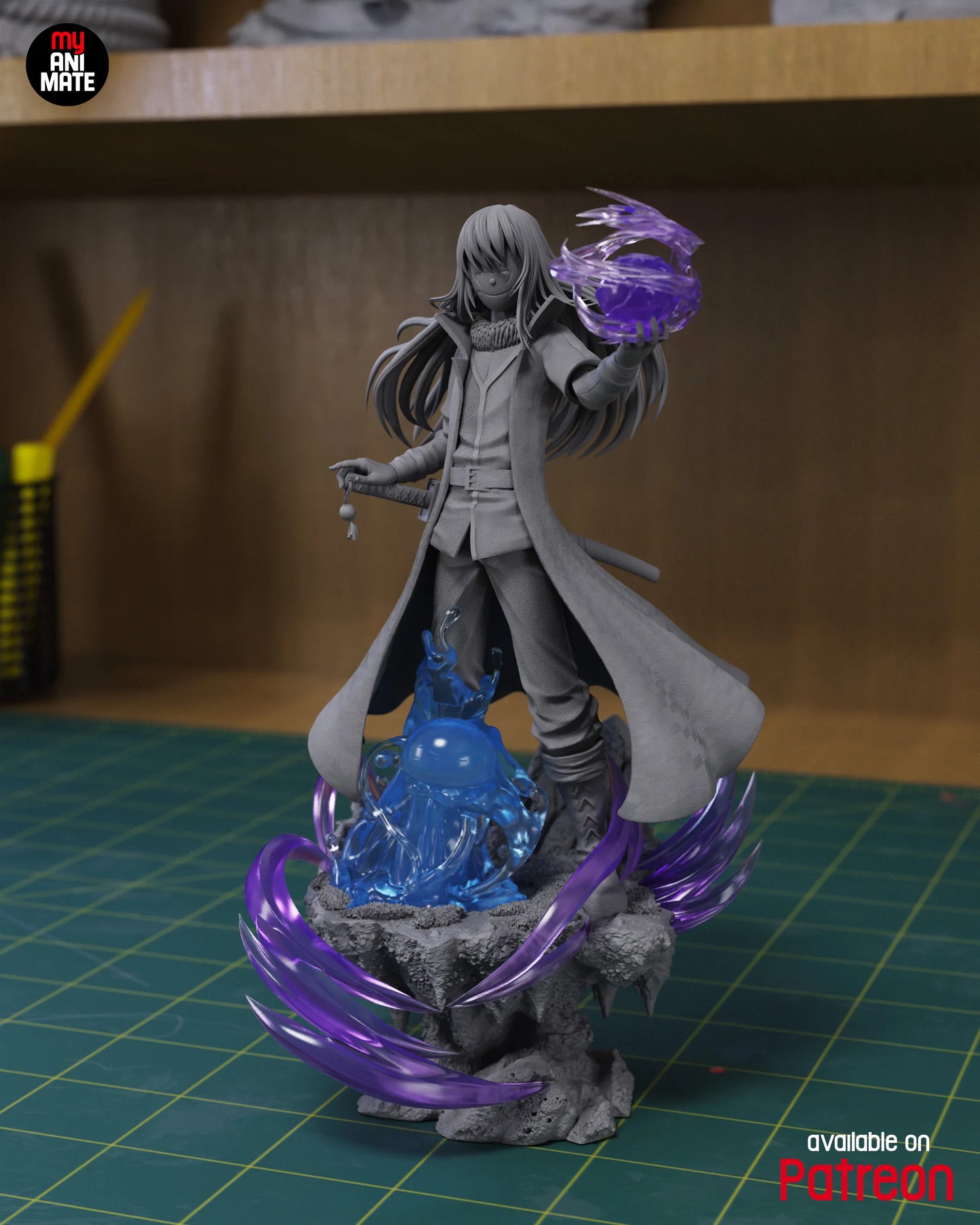 Slime King & Shadow Wolf | Handcrafted Figure