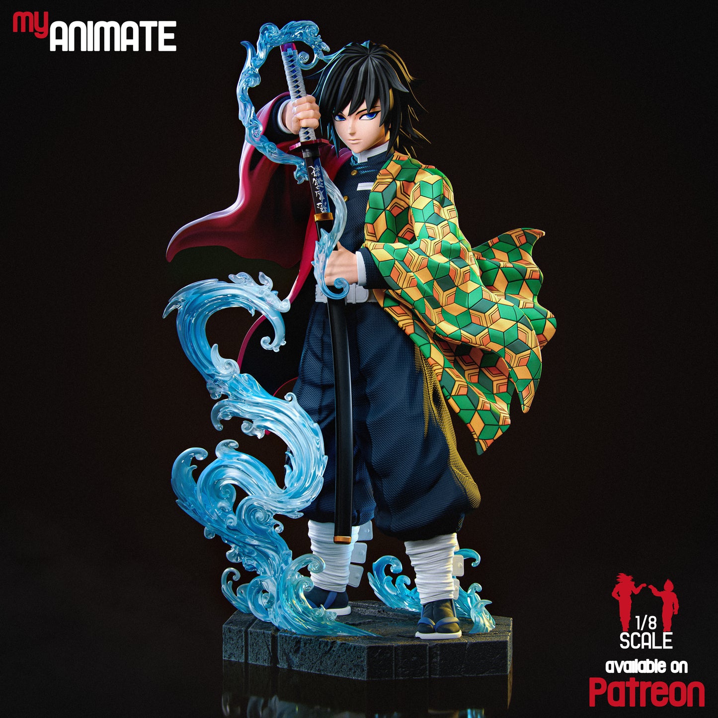 Giyu Tomioka | Demon Slayer | Handcrafted Figure