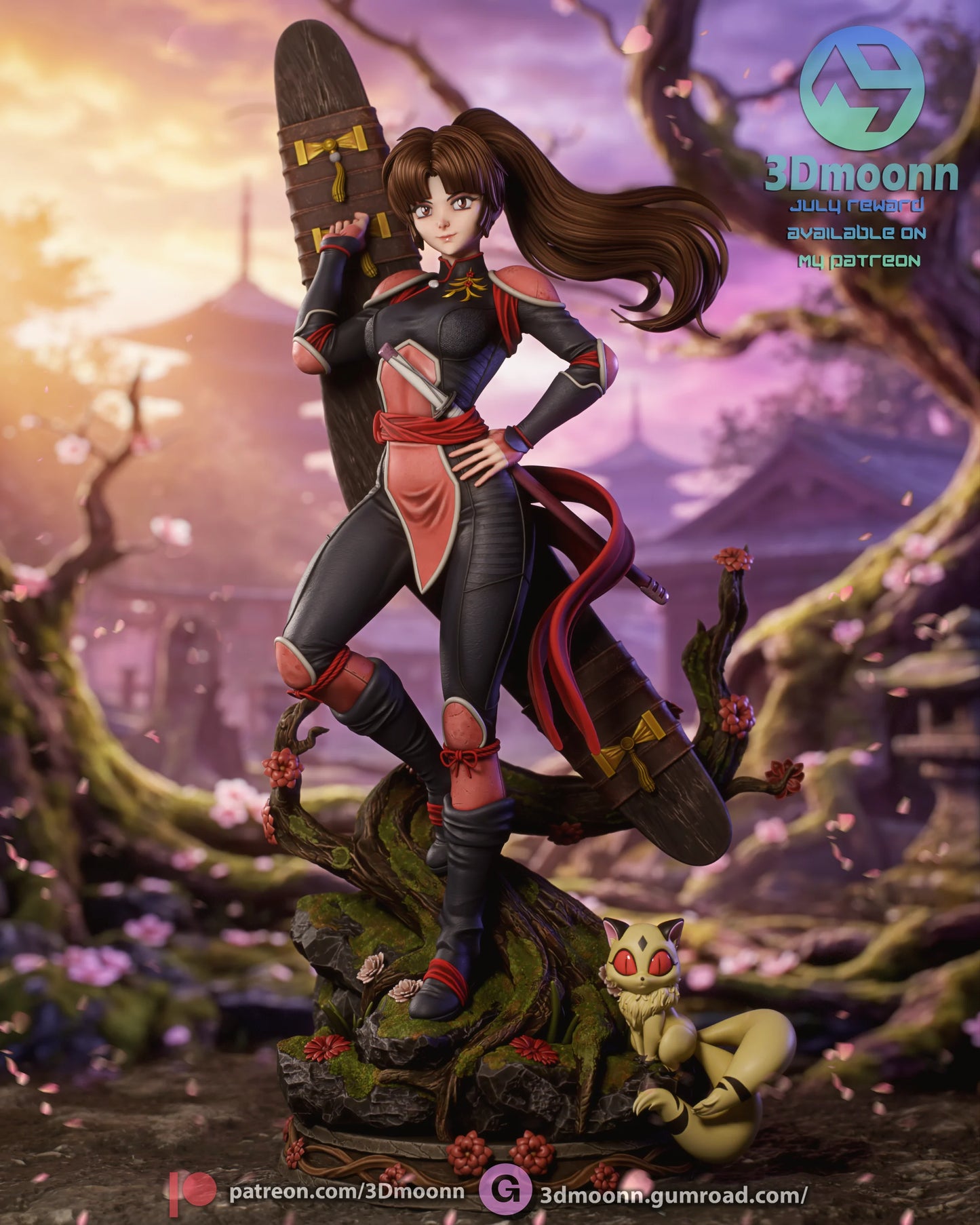 Demon Huntress | Handcrafted Figure