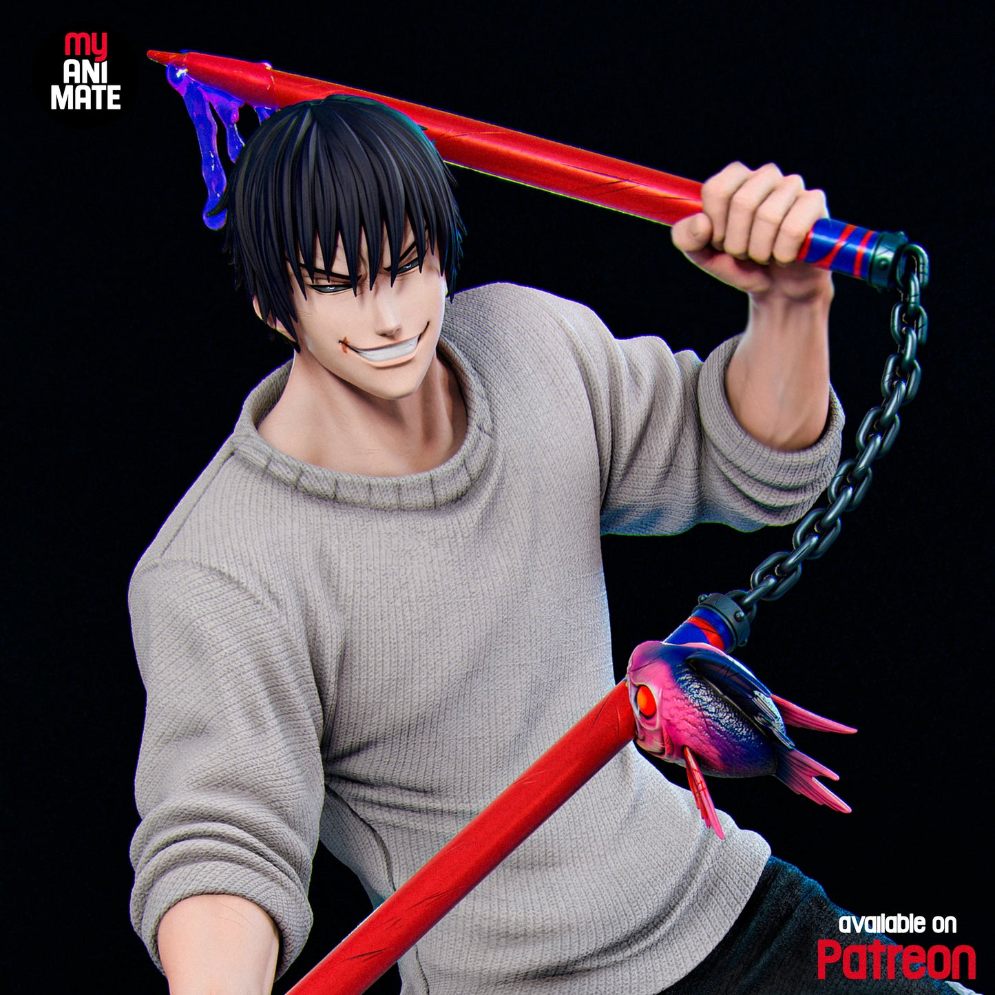 Toji Zenin | Jujutsu Kaisen | Handcrafted Figure