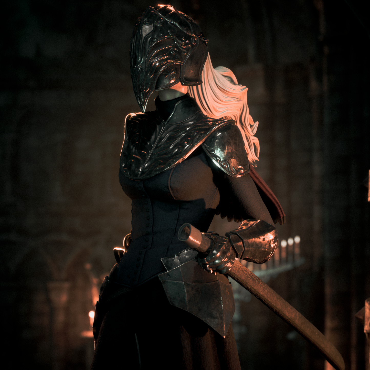 Dark Fire Keeper | Handcrafted Figure
