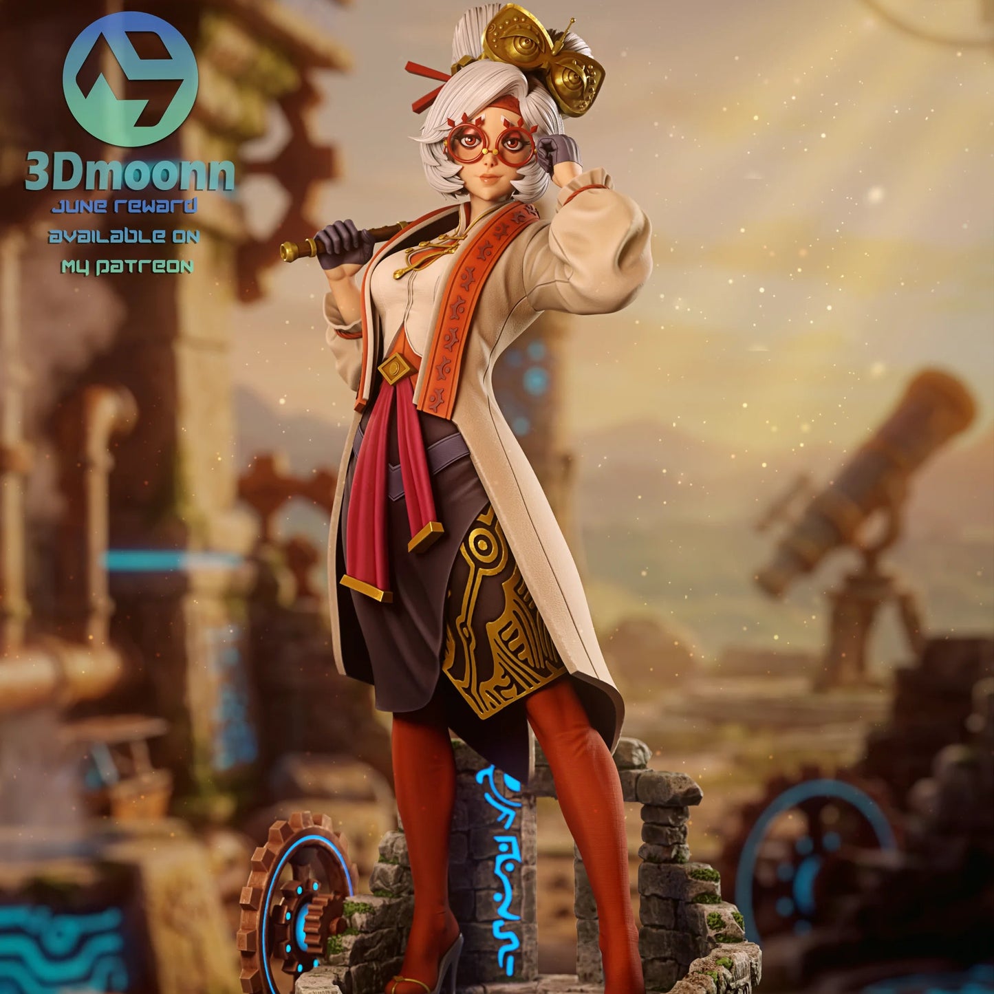 Ancient Sheikah Scientist | Handcrafted Figure