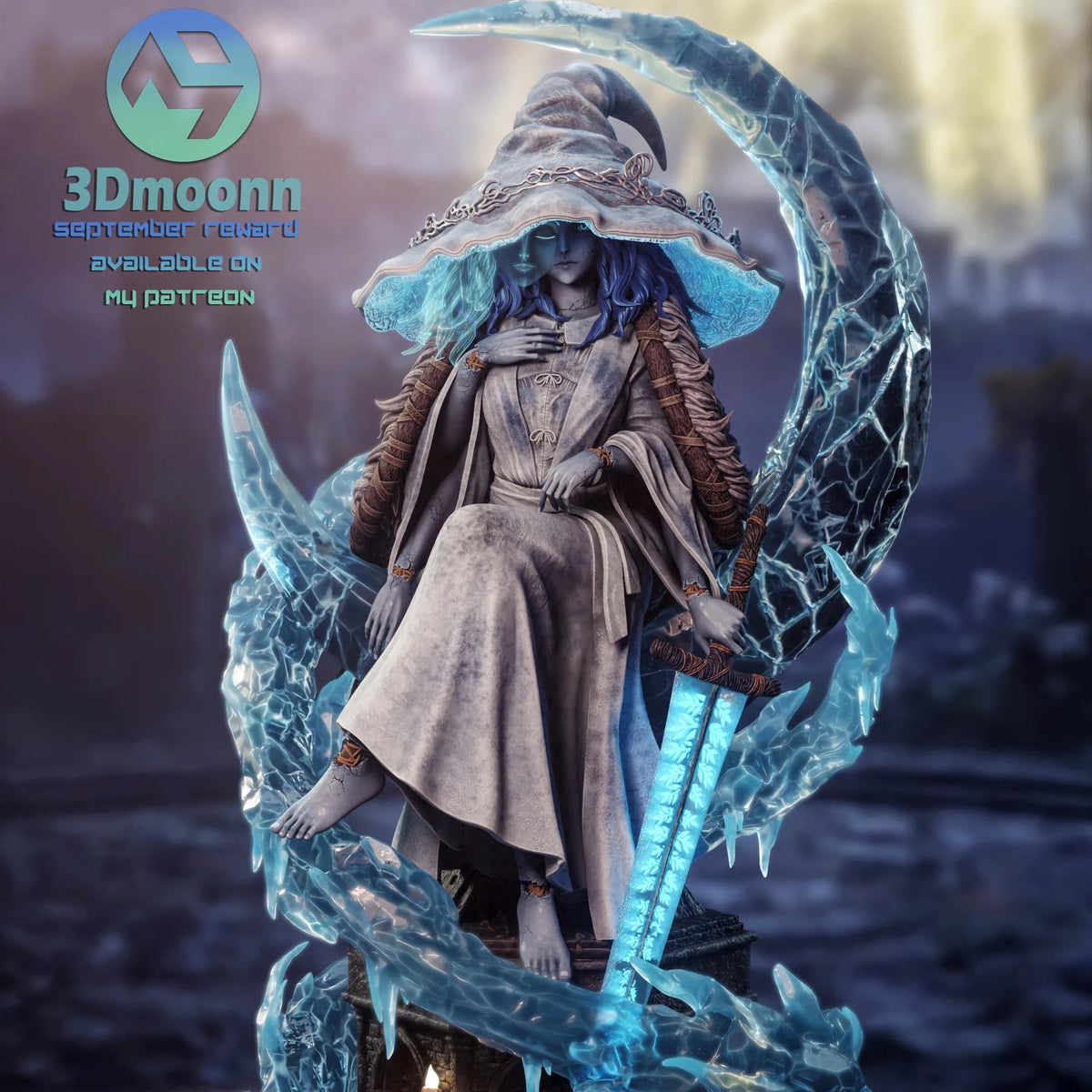 Moon Witch | Handcrafted Figure