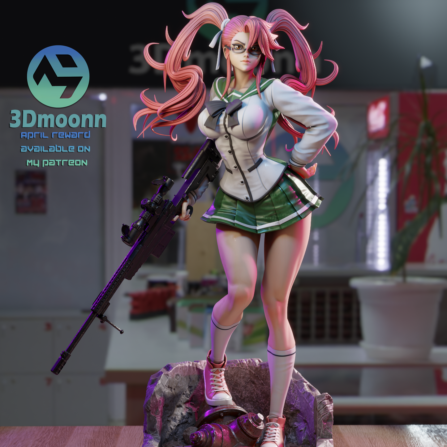 Saya Takagi | Highschool of the Dead | Handcrafted Figure