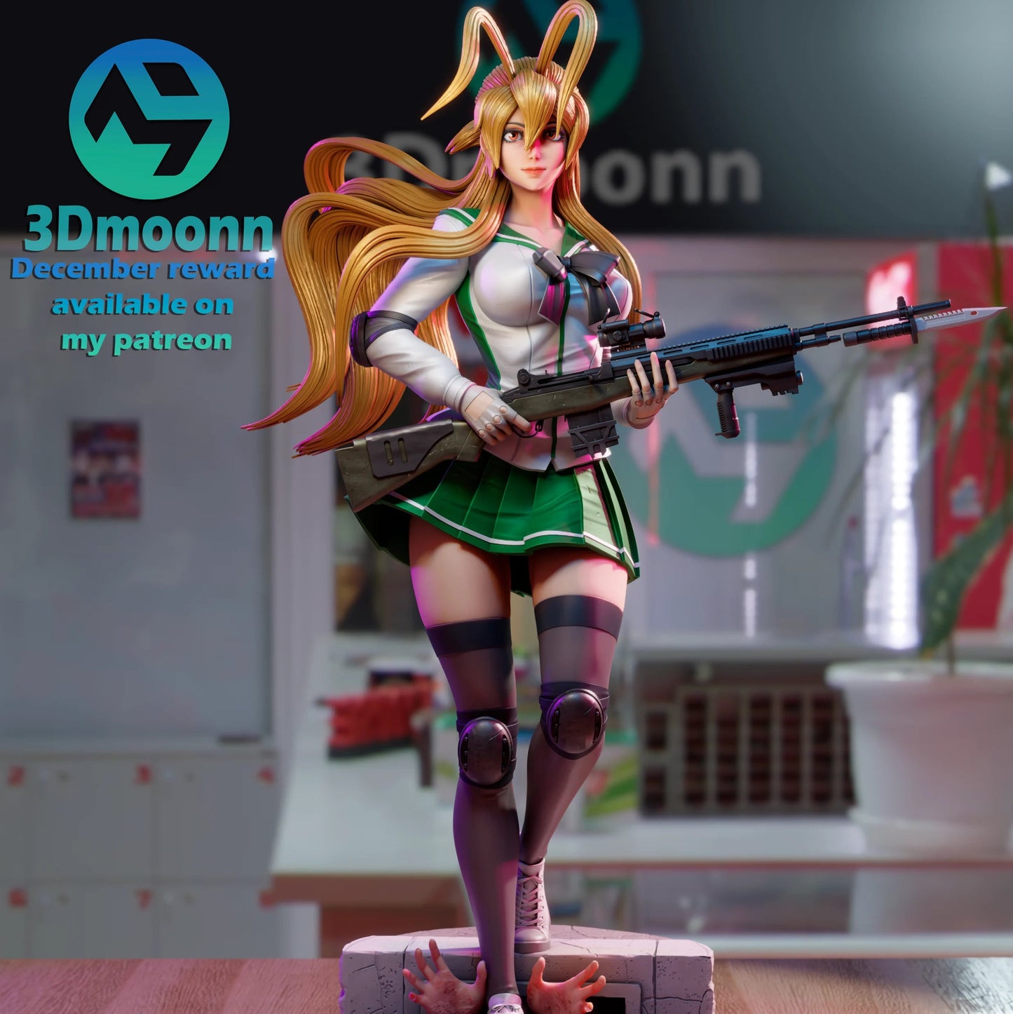 Rei Miyamoto | Highschool of the Dead | Handcrafted Figure