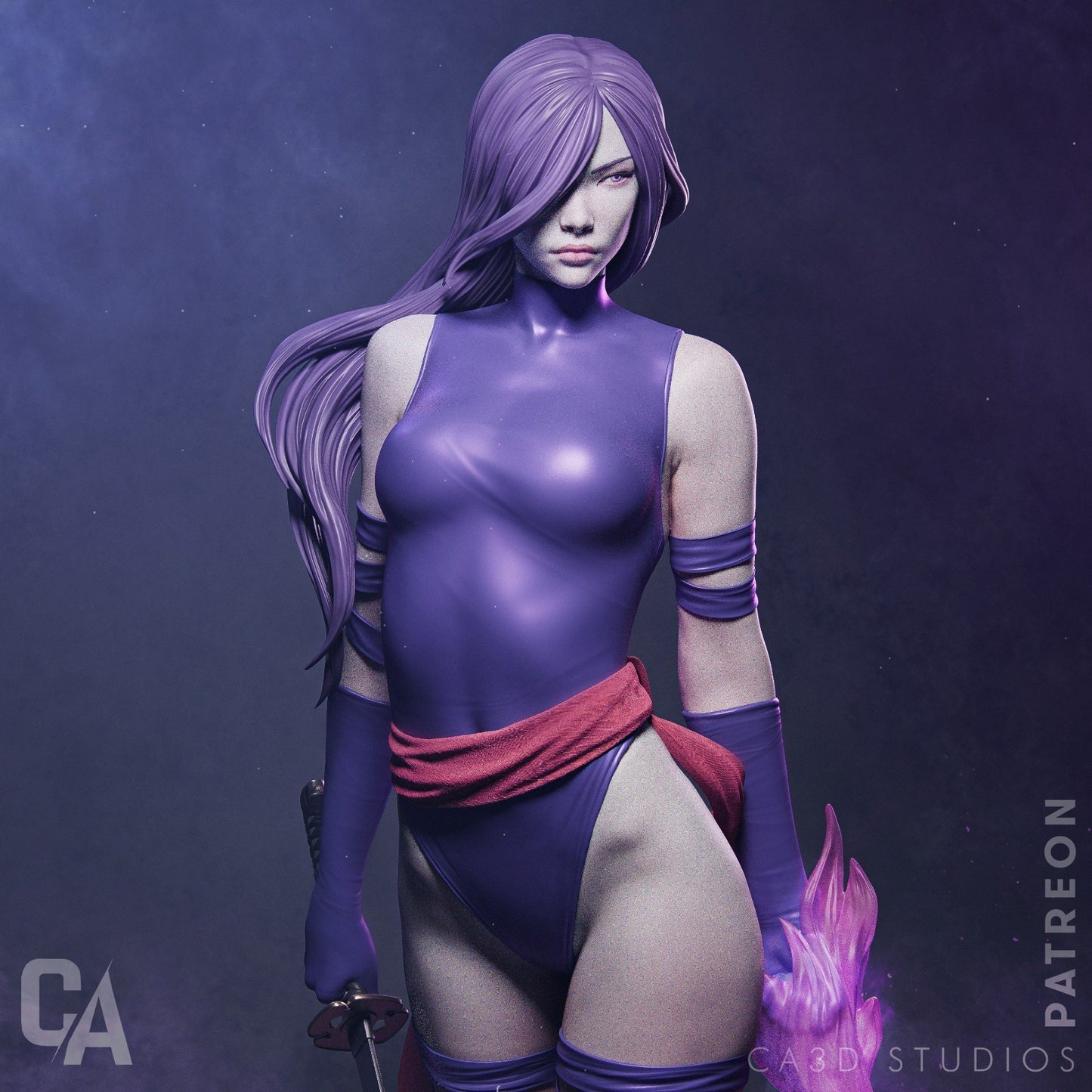 Psychic Blade Warrior | Handcrafted Figure