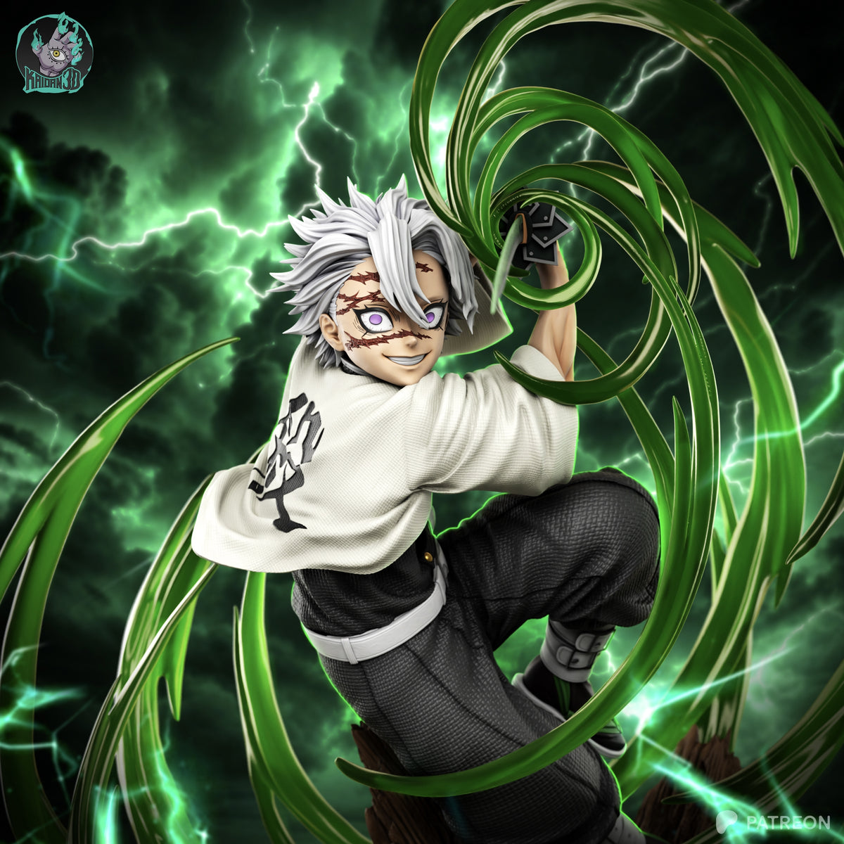 Wind Blade Warrior | Handcrafted Figure