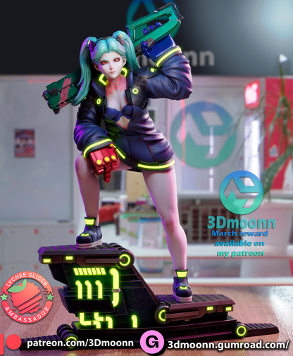 Rebecca | Cyberpunk: Edgerunners | Handcrafted Figure