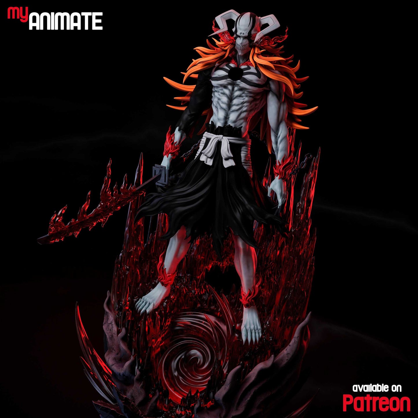 Ichigo Full Hollow | Bleach | Handcrafted Figure