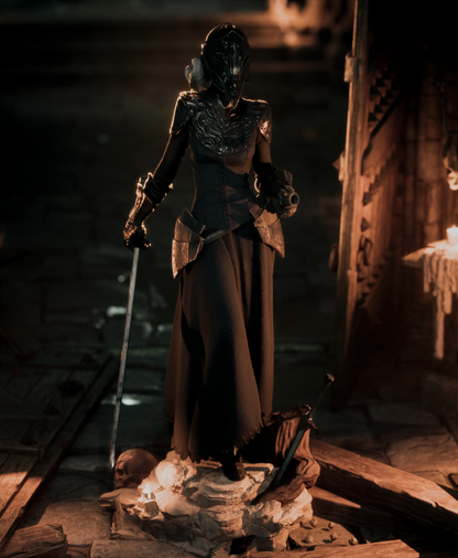 Dark Fire Keeper | Handcrafted Figure