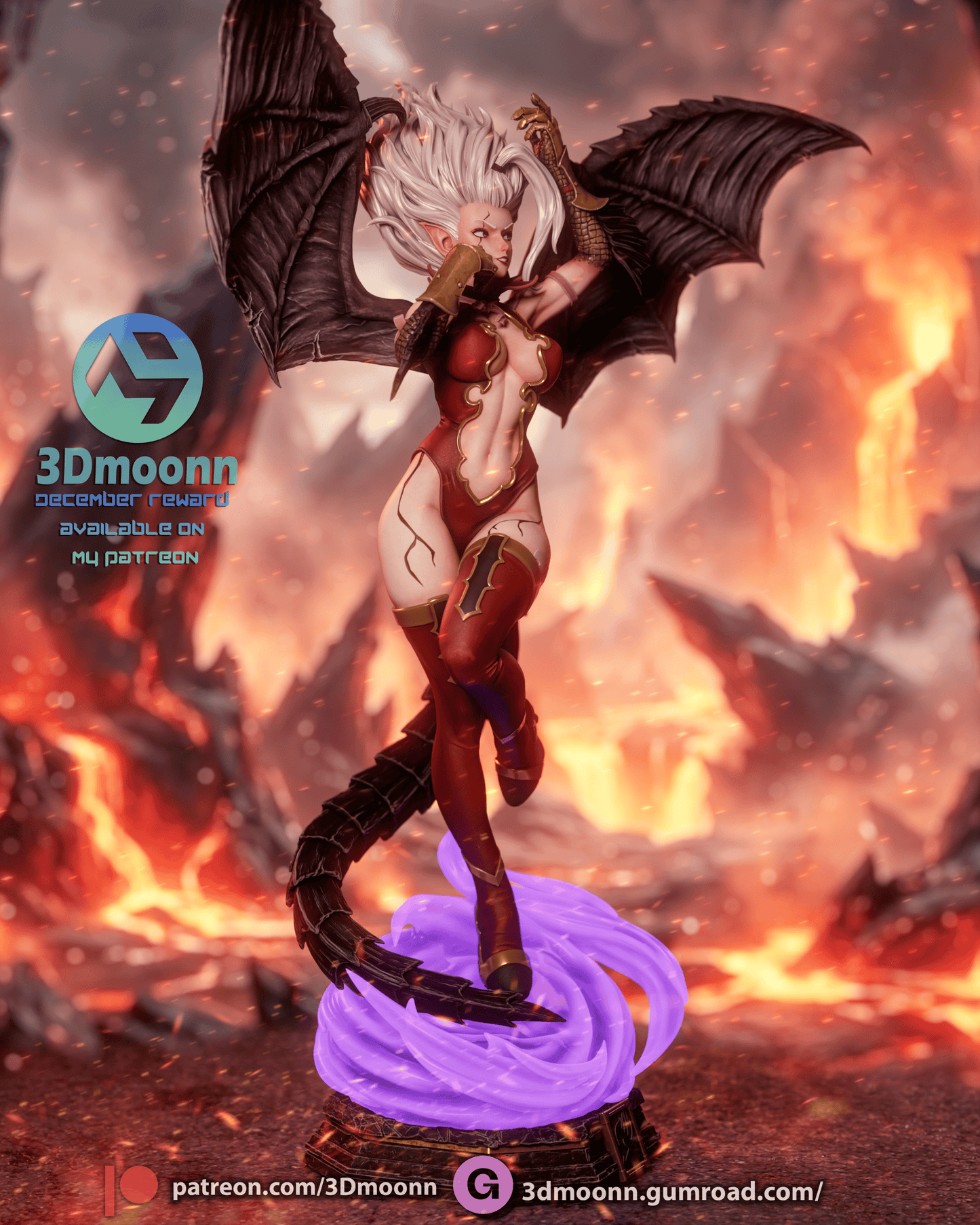 Mirajane Satan Soul | Fairy Taill | Handcrafted Figure