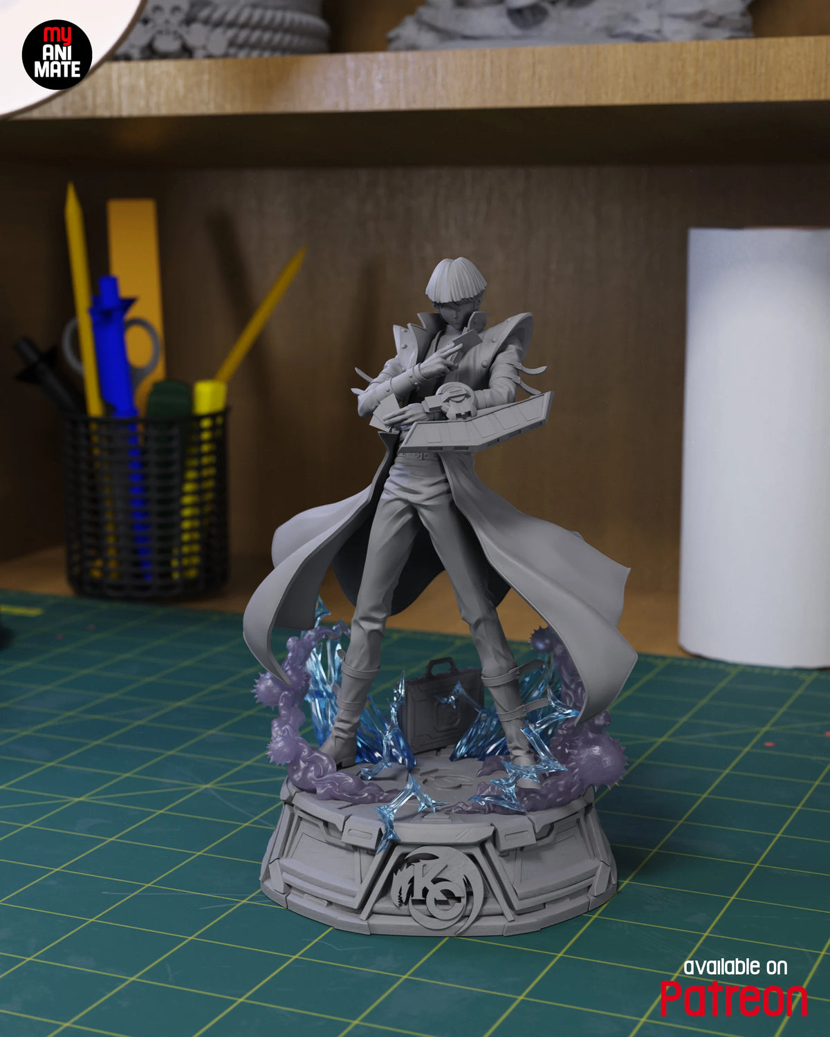 White Dragon Duelist | Handcrafted Figure