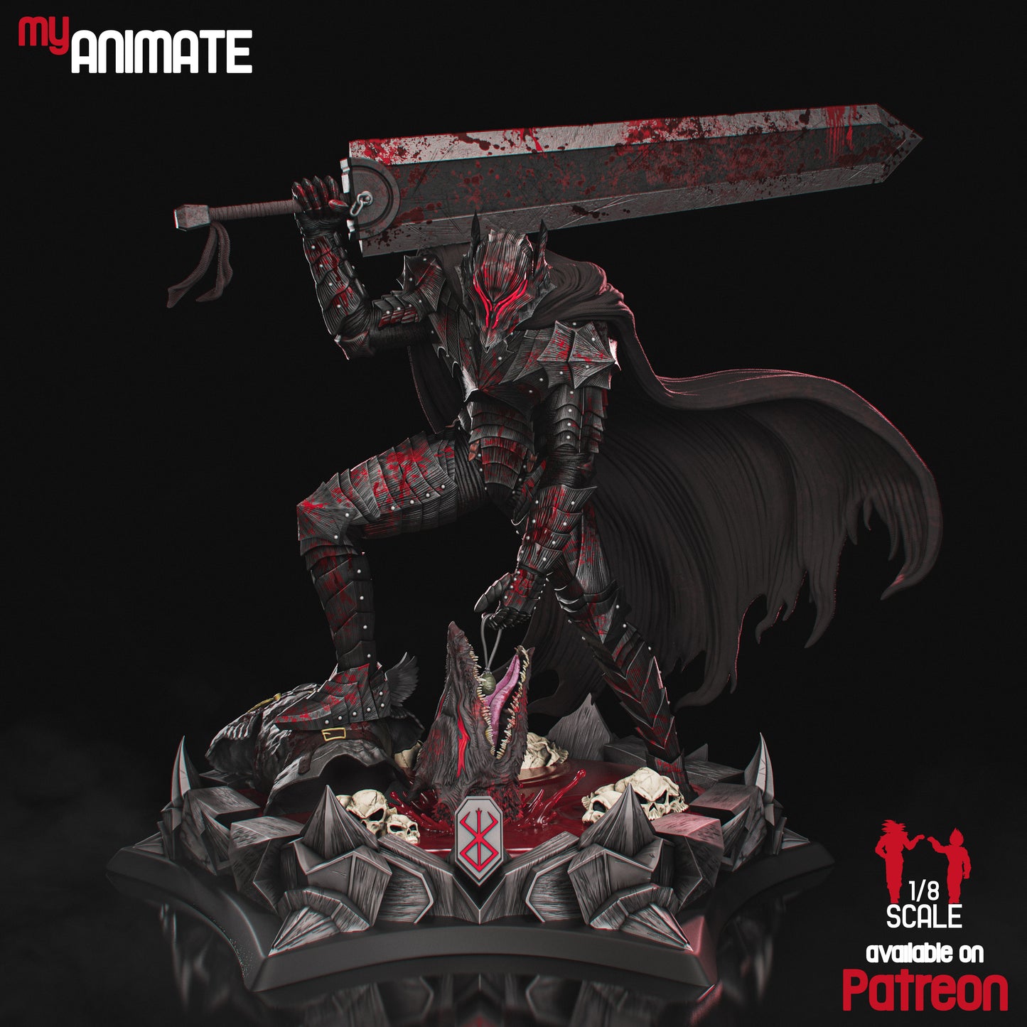 Guts Berserker Armor | Berserk | Handcrafted Figure
