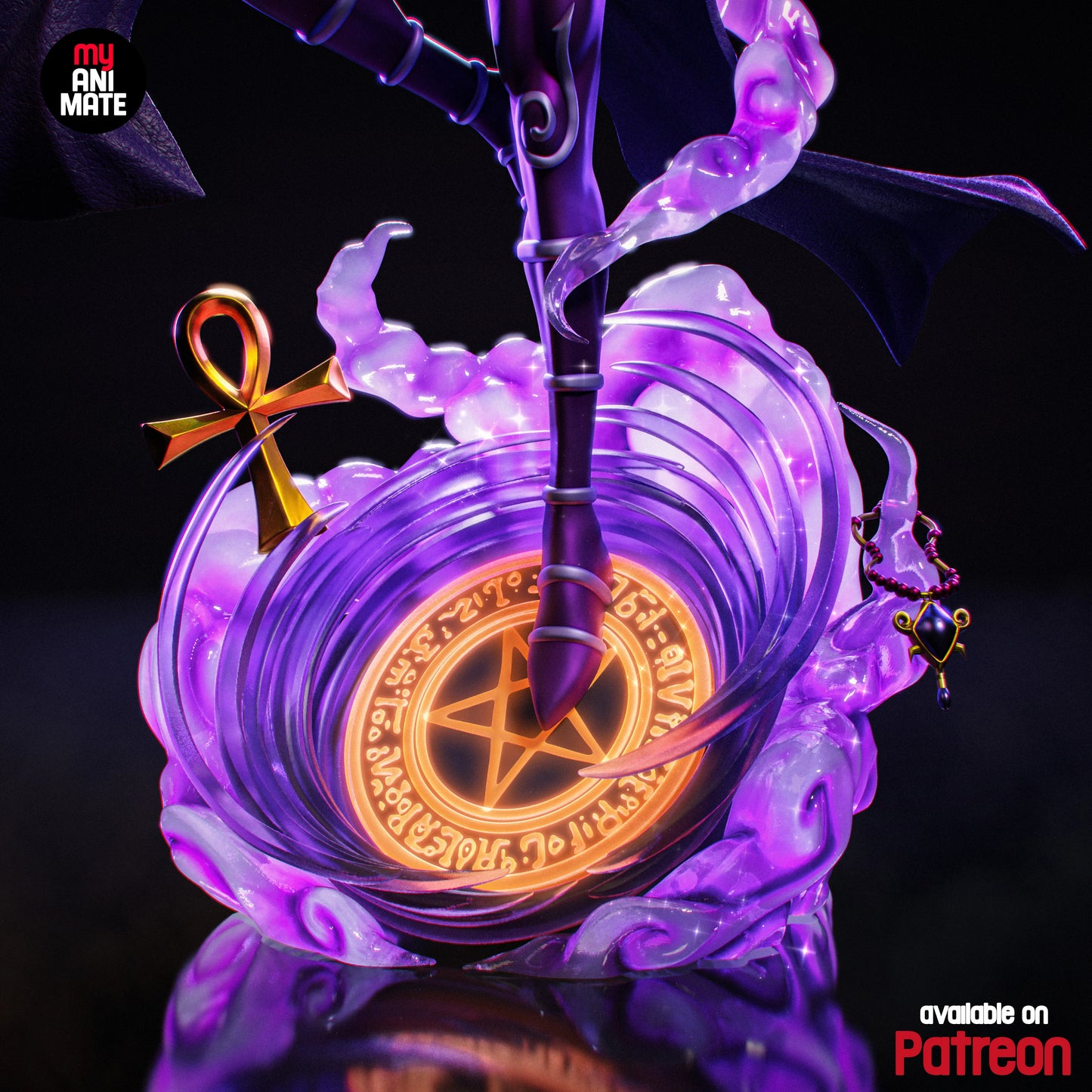 Dark Magician | Yu-Gi-Oh! | Handcrafted Figure