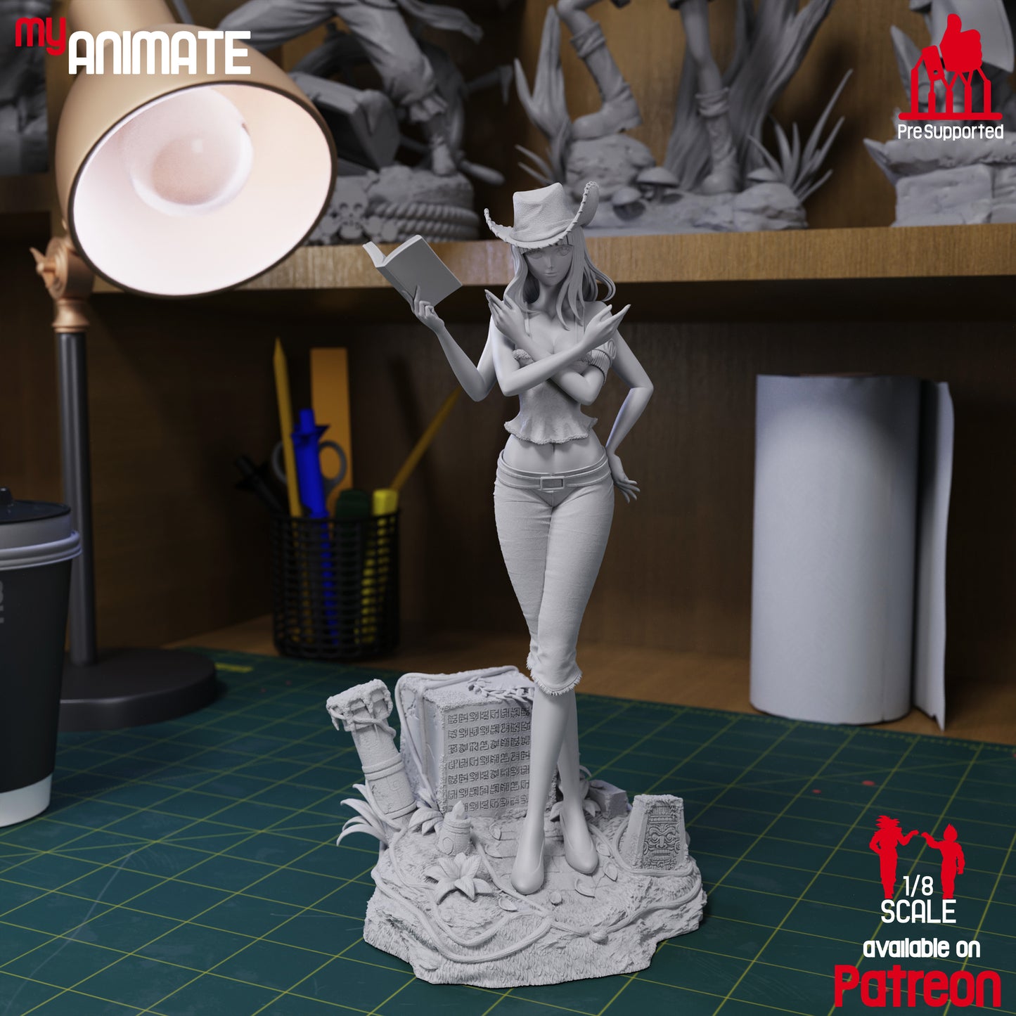Archaeologist Girl | Handcrafted Figure