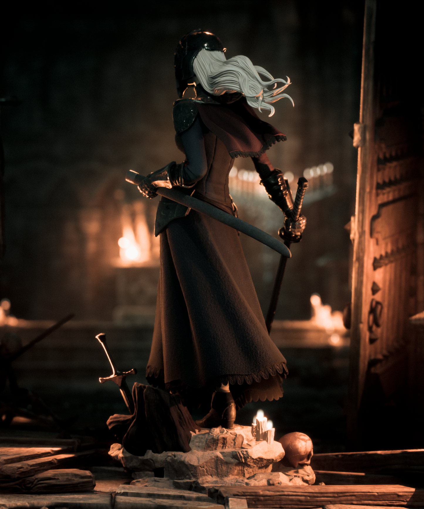 Dark Fire Keeper | Handcrafted Figure