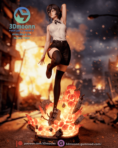 The Bomb Girl | Chainsaw | Handcrafted Figure
