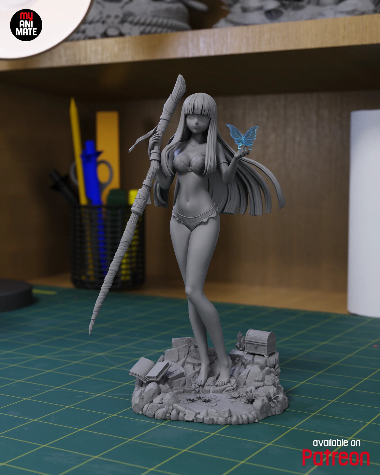 Apprentice Mage Girl | Handcrafted Figure