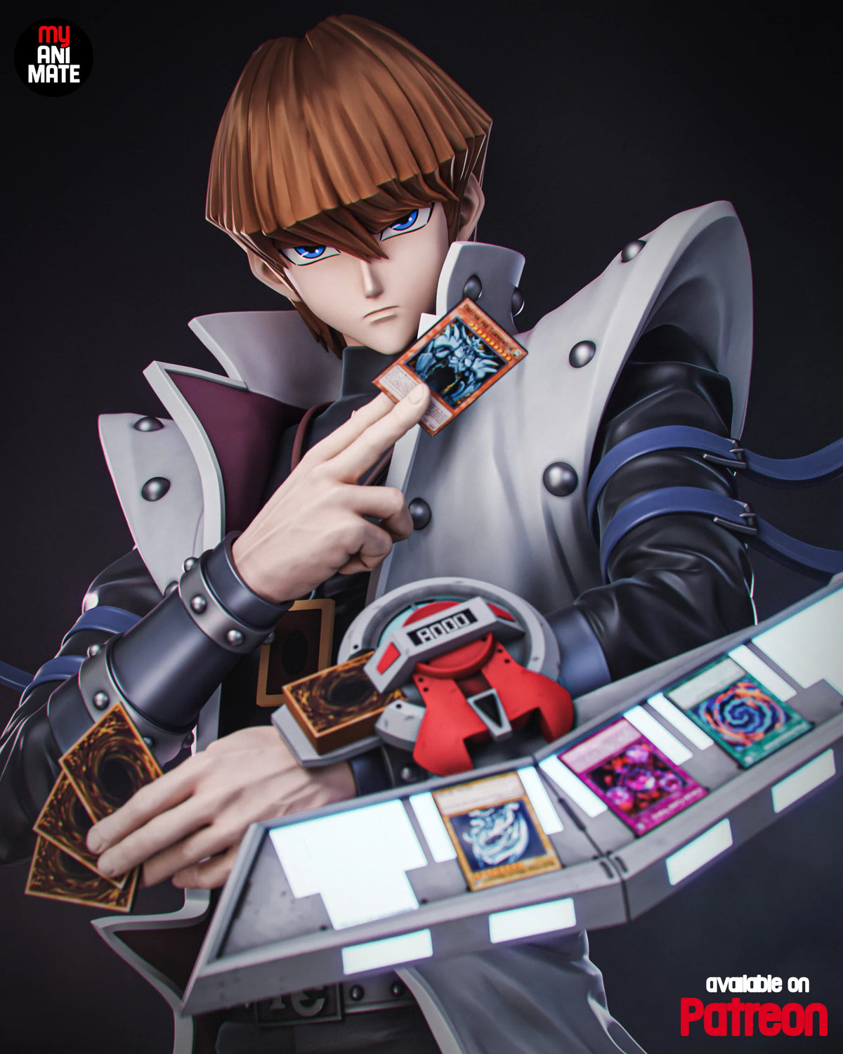 White Dragon Duelist | Handcrafted Figure