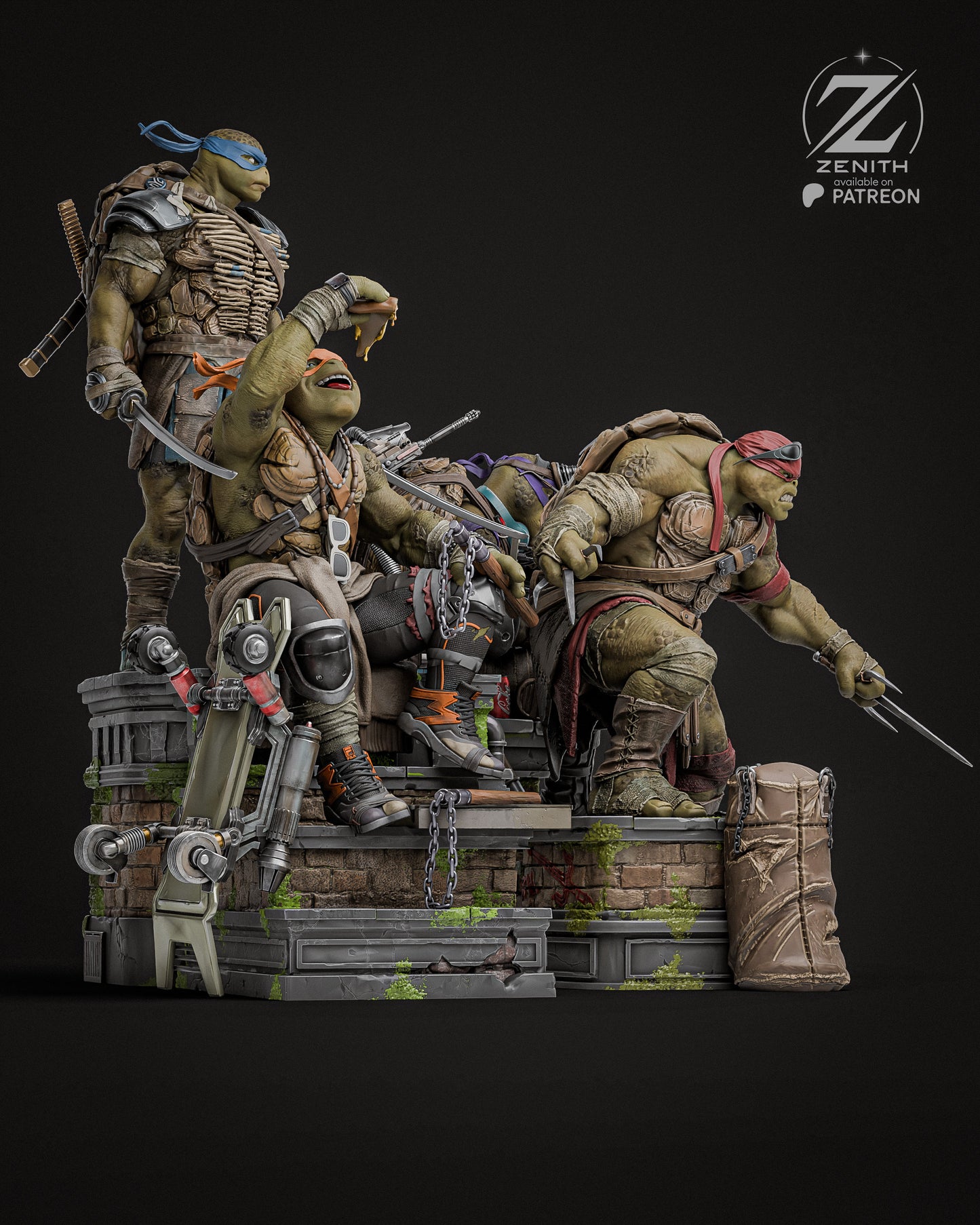 TMNT Diorama | Handcrafted Figure