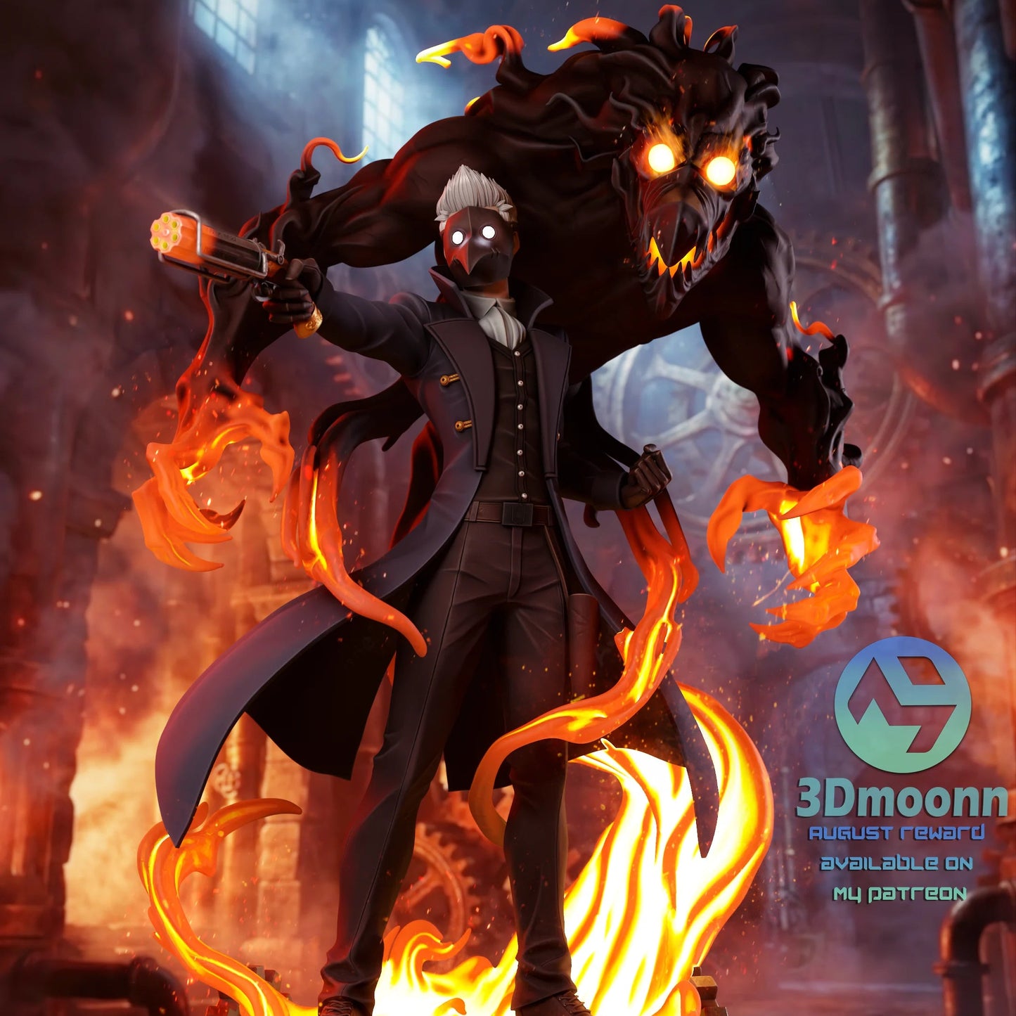 Masked Gunslinger | Handcrafted Figure