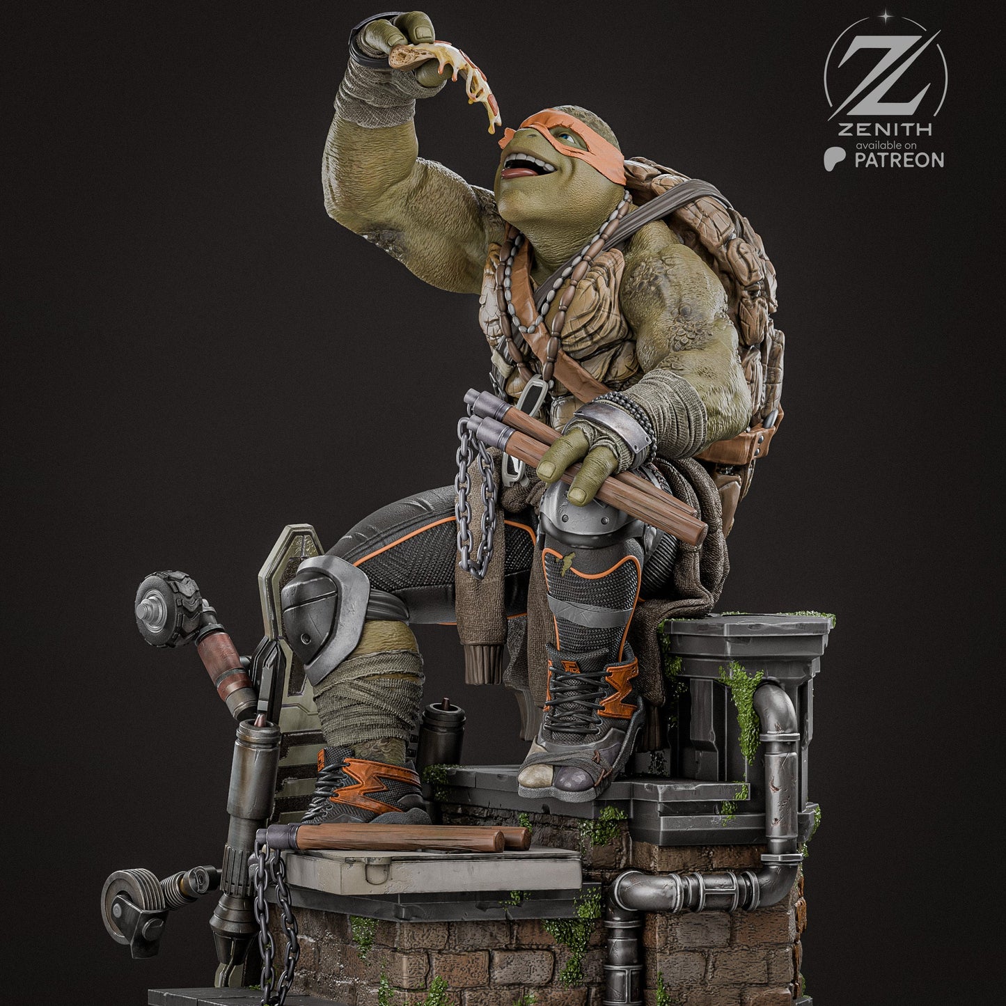 Twin Nunchaku Warrior | Handcrafted Figure