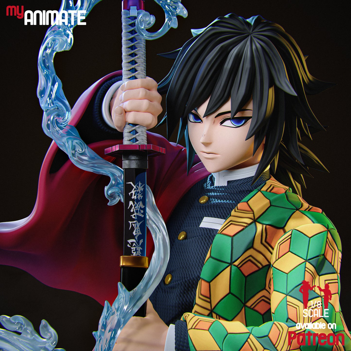 Giyu Tomioka | Demon Slayer | Handcrafted Figure