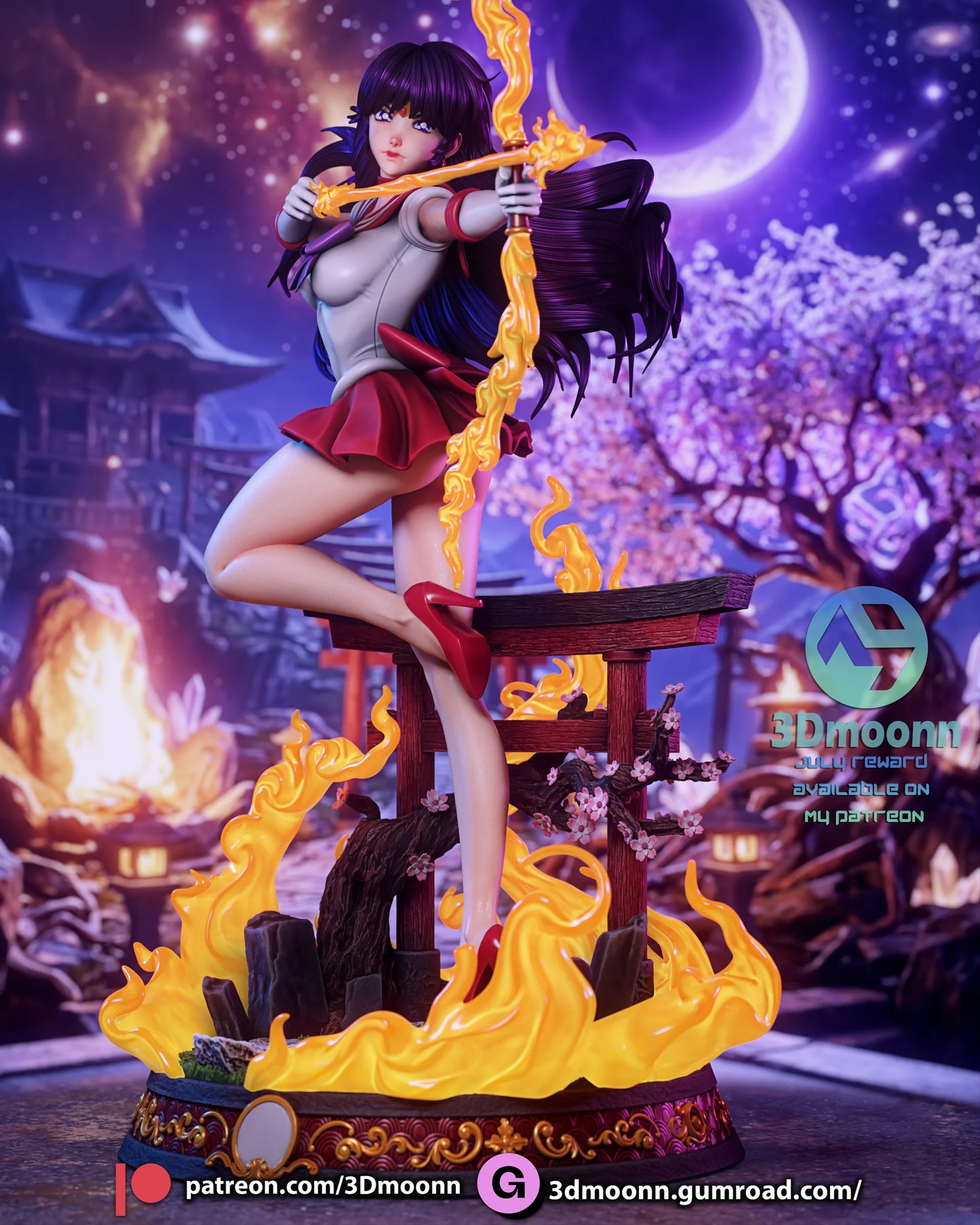 Sacred Flame Maiden | Handcrafted Figure