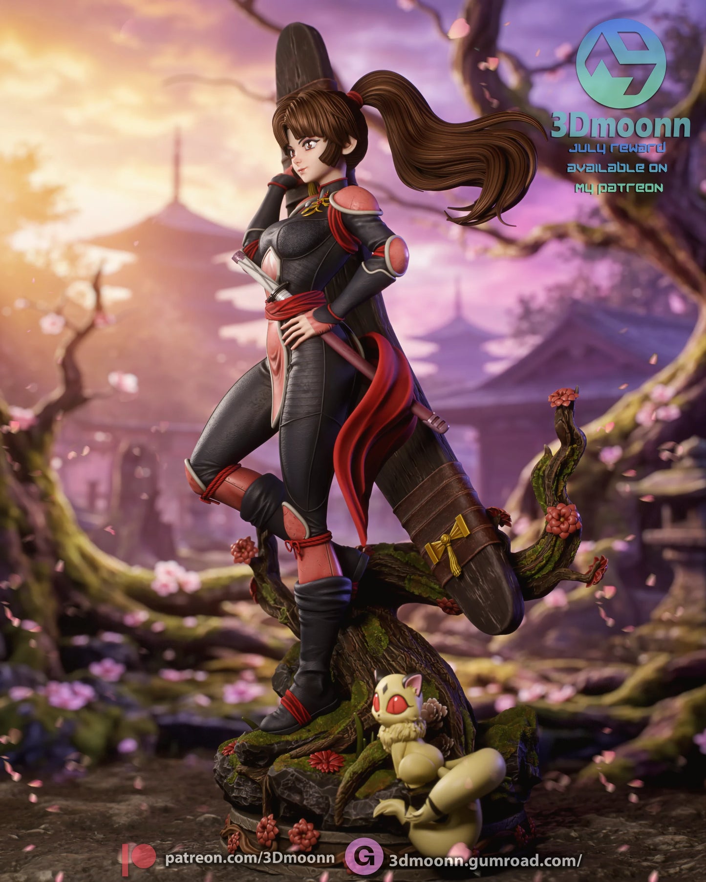 Demon Huntress | Handcrafted Figure