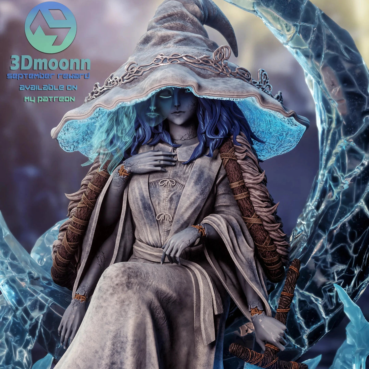 Moon Witch | Handcrafted Figure