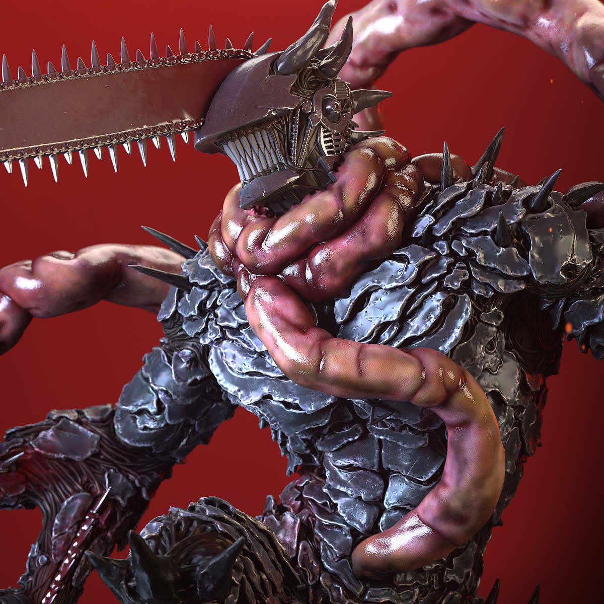 Sawblade Devil | Handcrafted Figure