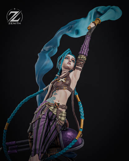 Blue-Haired Gunner | Handcrafted Figure
