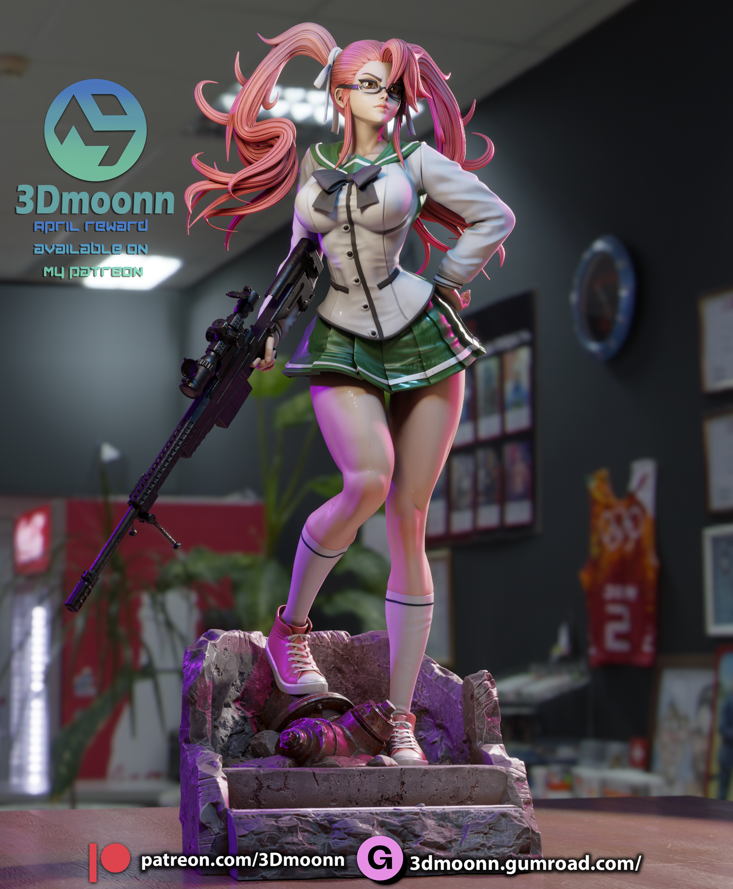Saya Takagi | Highschool of the Dead | Handcrafted Figure