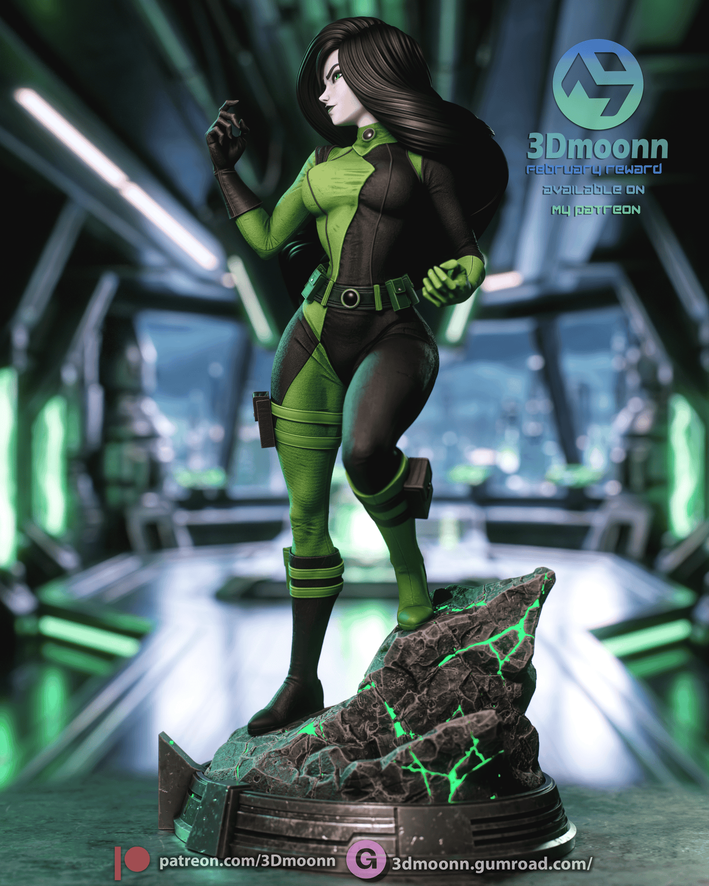 Shego | Kim Possible | Handcrafted Figure