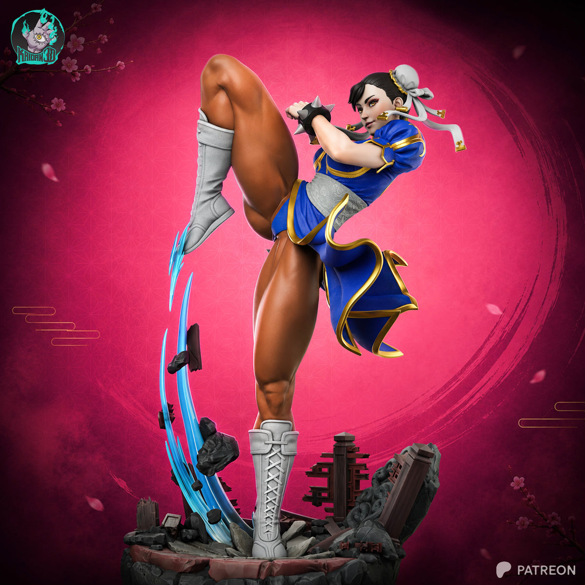 Dark Flame Maiden | Handcrafted Figure