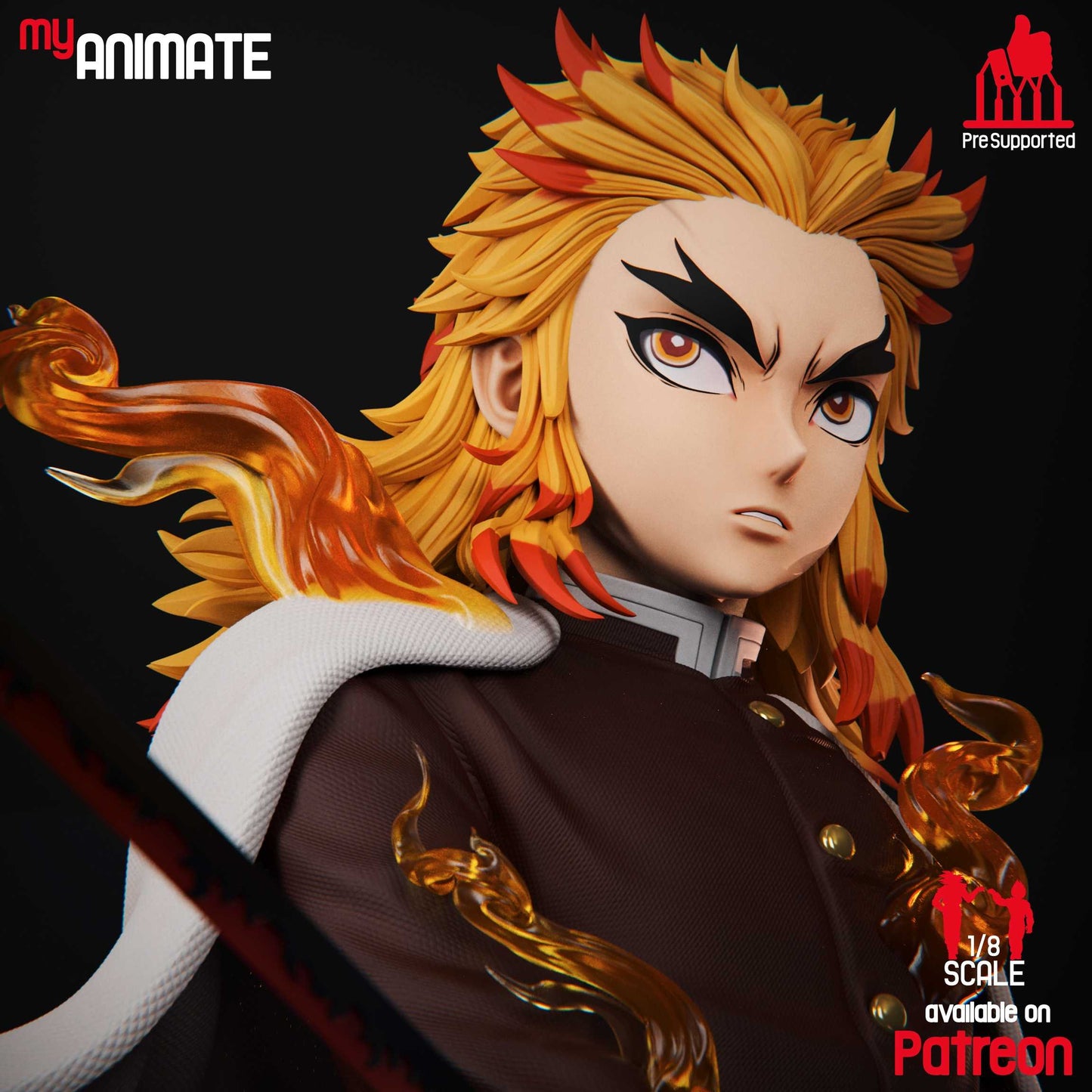 Kyojuro Rengoku | Demon Slayer | Handcrafted Figure