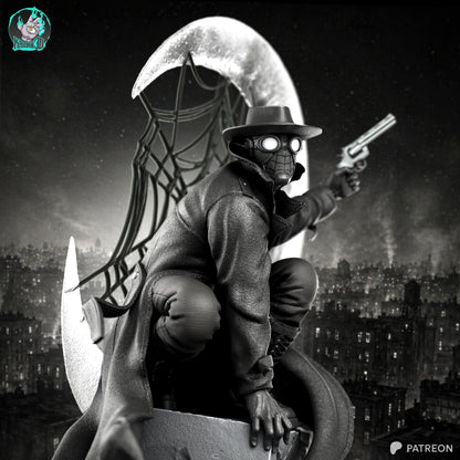 Web Slinging Noir | Handcrafted Figure