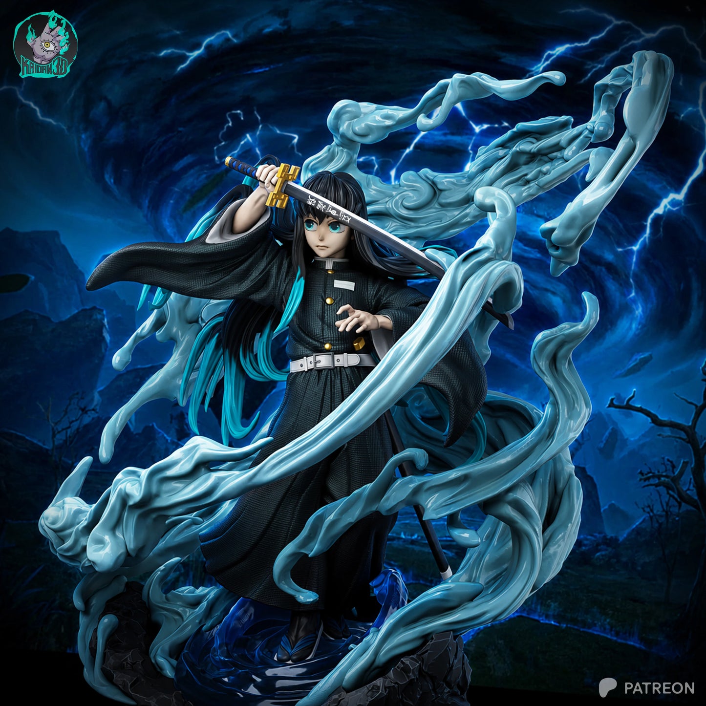 Mist Blade Warrior | Handcrafted Figure