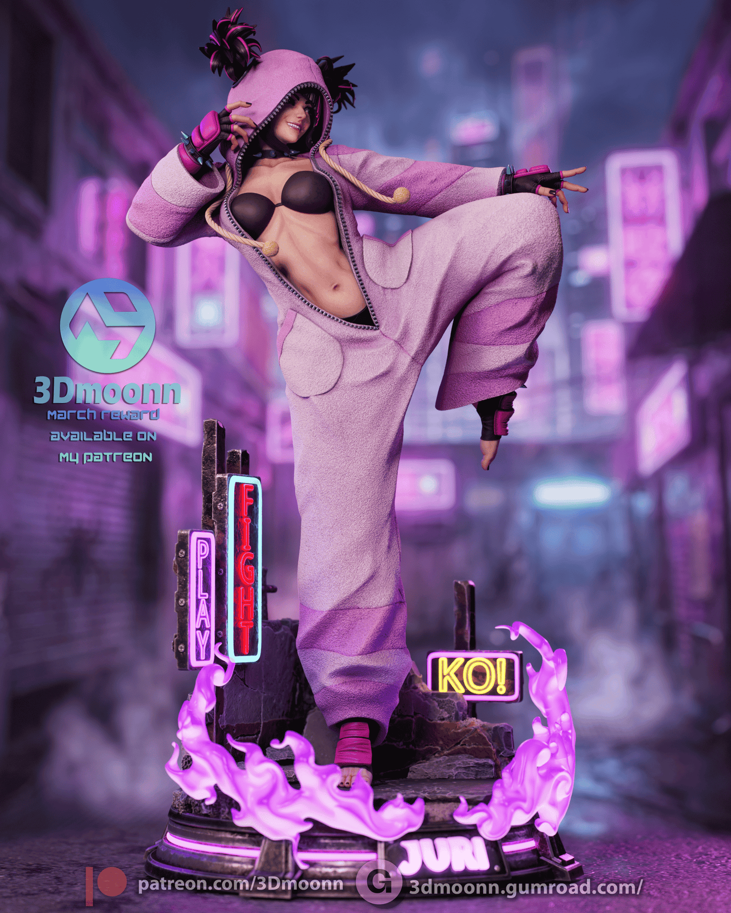 Juri Han | Street Fighter | Handcrafted Figure